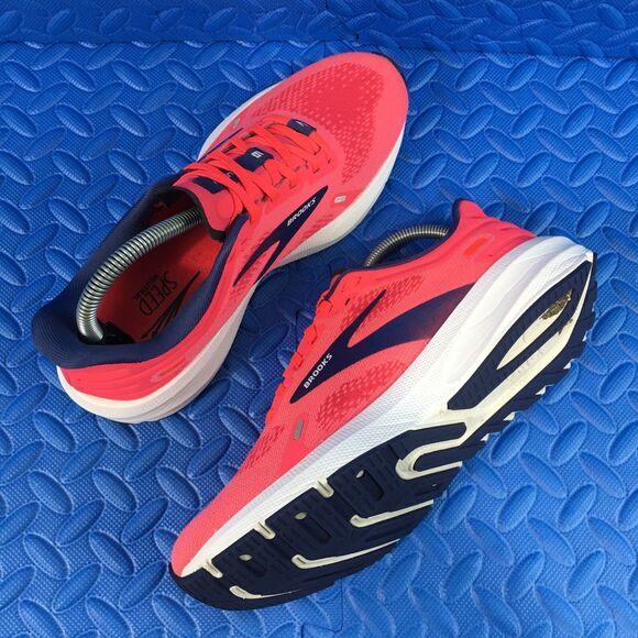 Brooks Launch 9 Womens Running Walking Shoes Pink Athletic Sneakers Size 8B - Picture 2 of 12